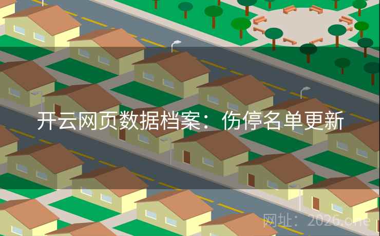 开云网页数据档案:伤停名单更新 开云网页数据档案:伤停名单更新