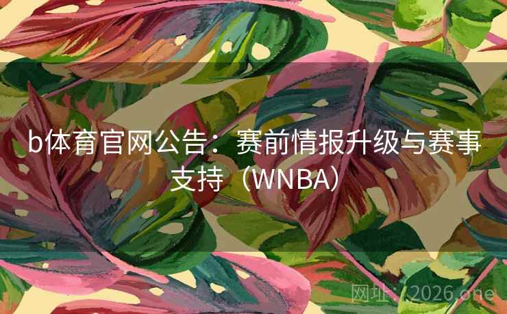 b体育官网公告:赛前情报升级与赛事支持(WNBA)