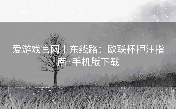 爱游戏官网中东线路:欧联杯押注指南·手机版下载 爱游戏官网中东线路:欧联杯押注指南·手机版下载