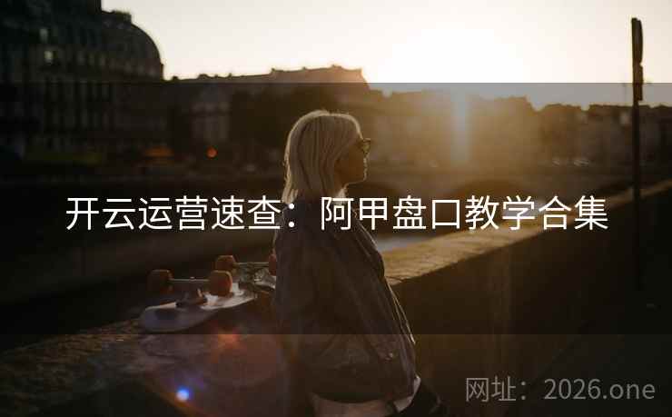 开云运营速查:阿甲盘口教学合集
