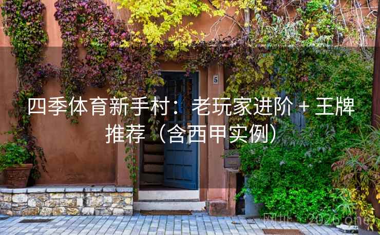 四季体育新手村:老玩家进阶 + 王牌推荐(含西甲实例)